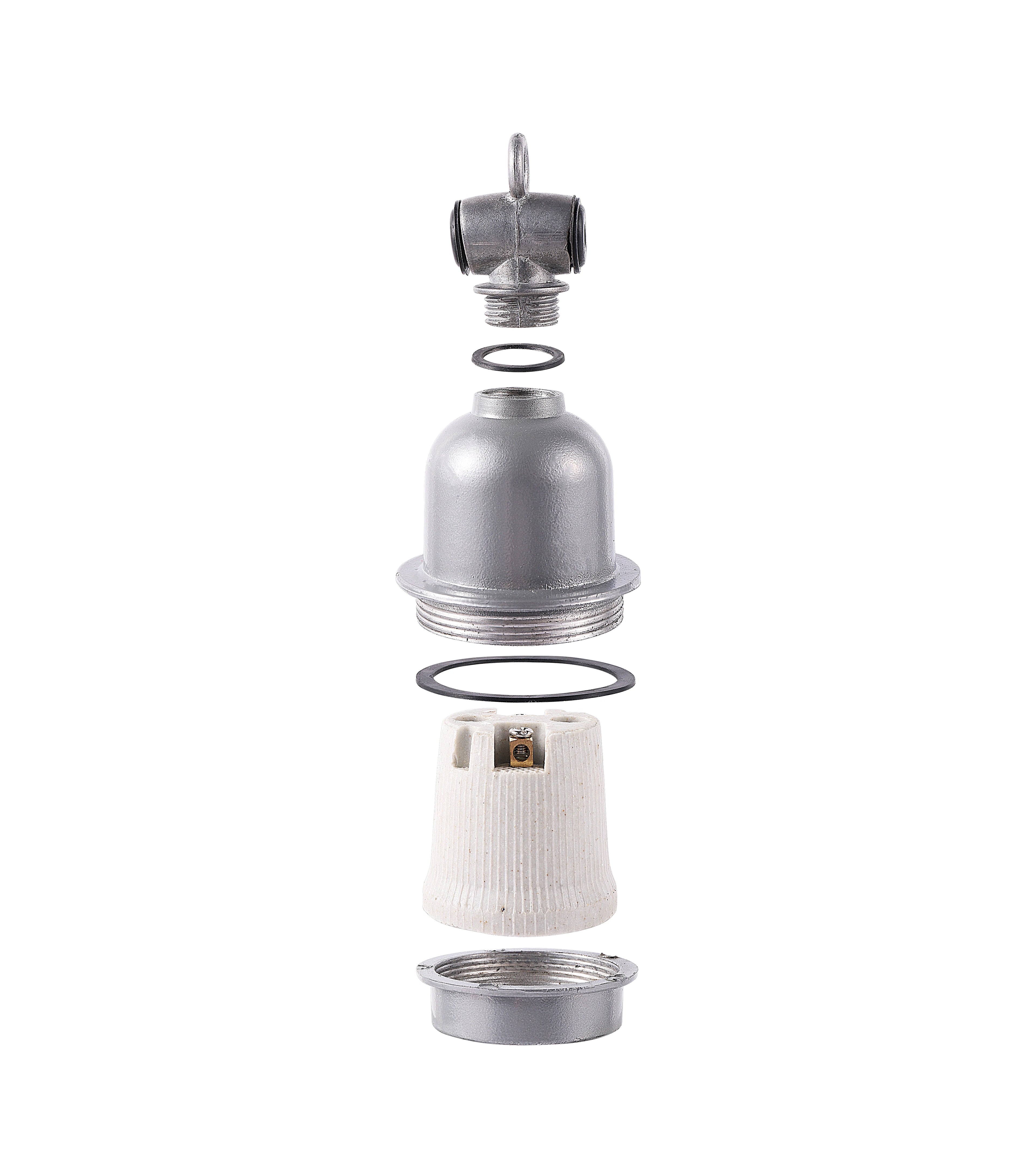 Douille E27 Céramique avec Cordon Interrupteur pour Lampe Chauffante Terrarium