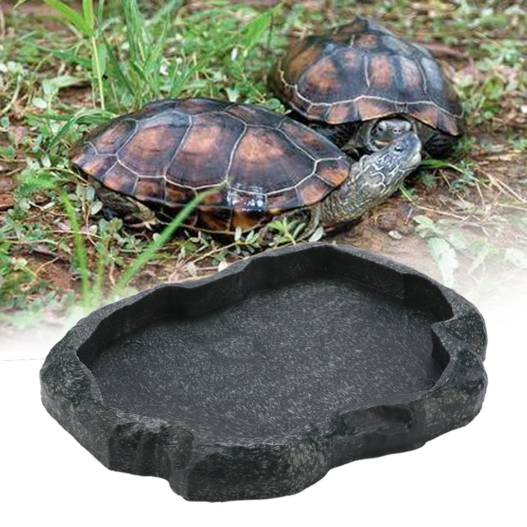 Gamelle Roche en Résine pour Reptile - Nourriture & Eau
