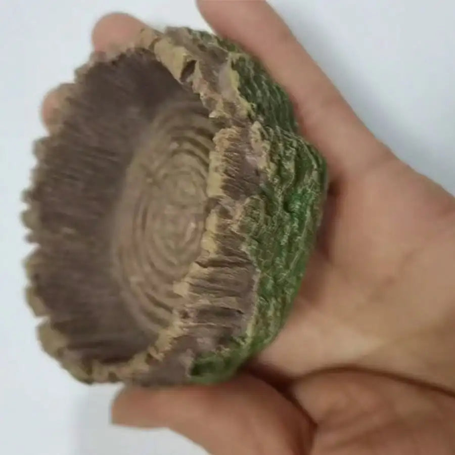 Gamelle Décorative Souche d'Arbre pour Reptile - Résine