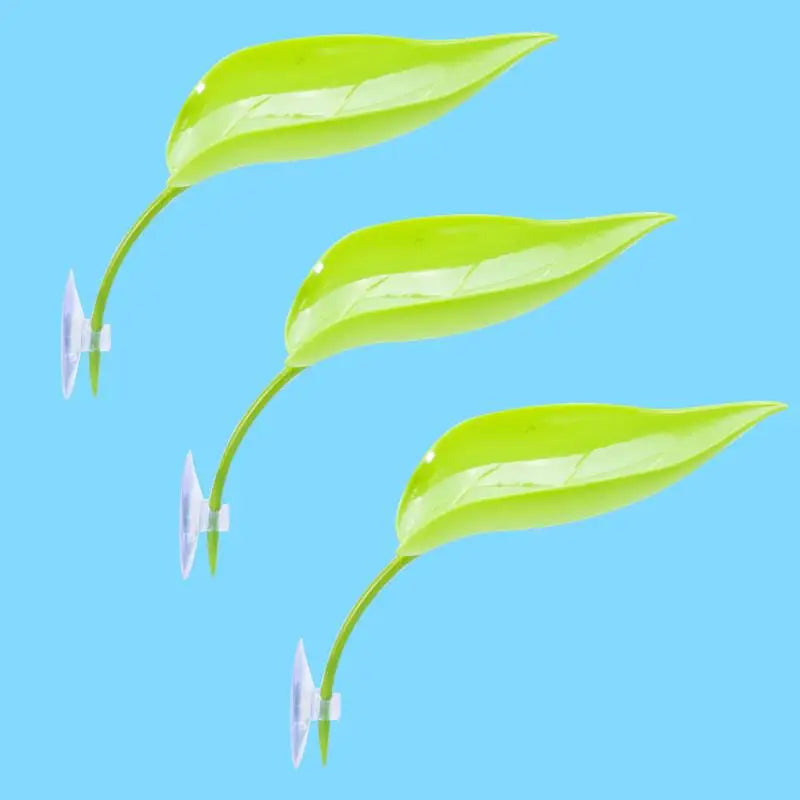 Feuilles Décoratives à Ventouse pour Terrarium - Gecko & Grenouille