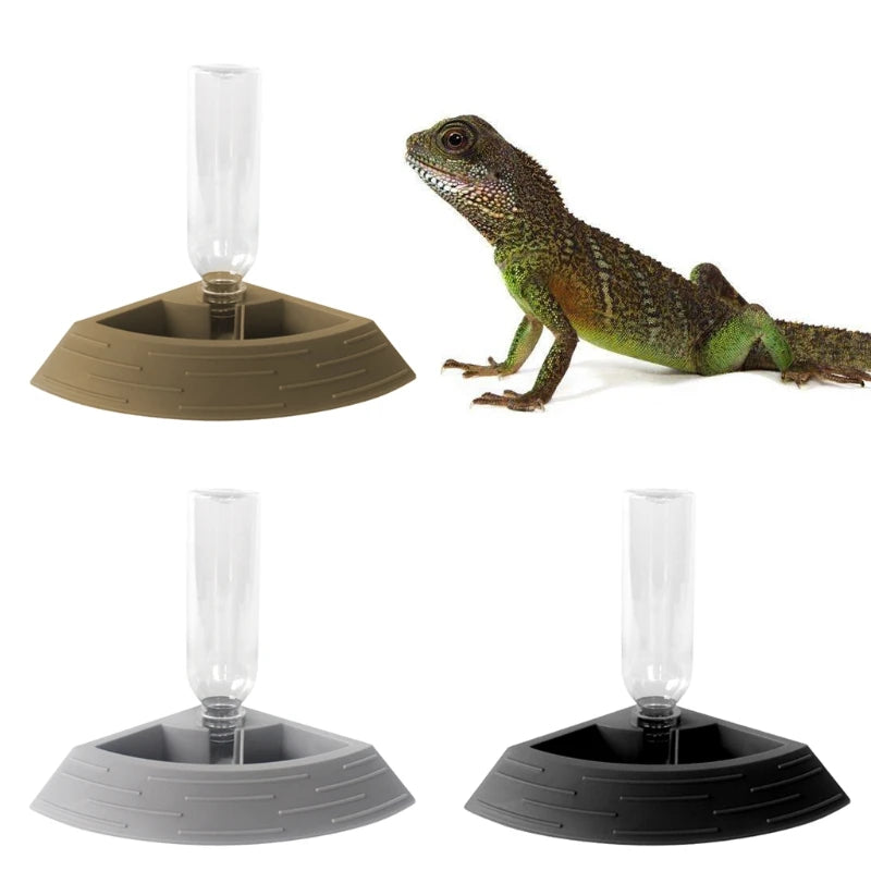 Distributeur Nourriture & Eau 2-en-1 pour Reptile - Coin de Terrarium