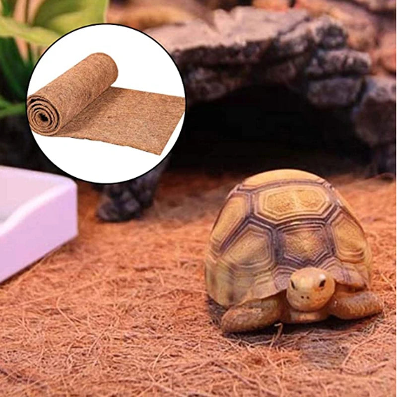 Tapis Substrat Fibre de Coco Naturelle pour Terrarium Reptile