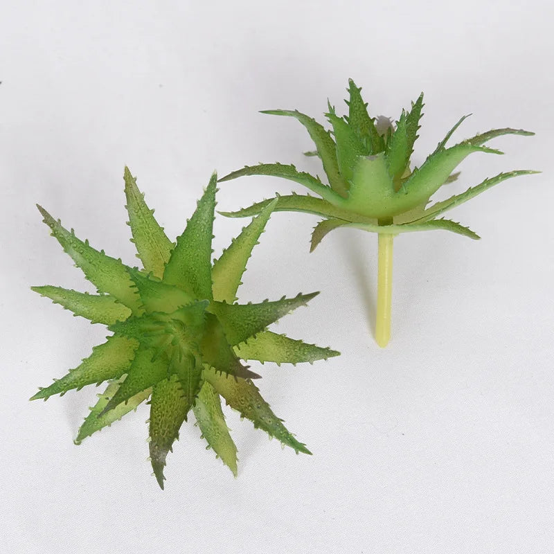 Lot de Plantes Succulentes Artificielles pour Terrarium Désertique