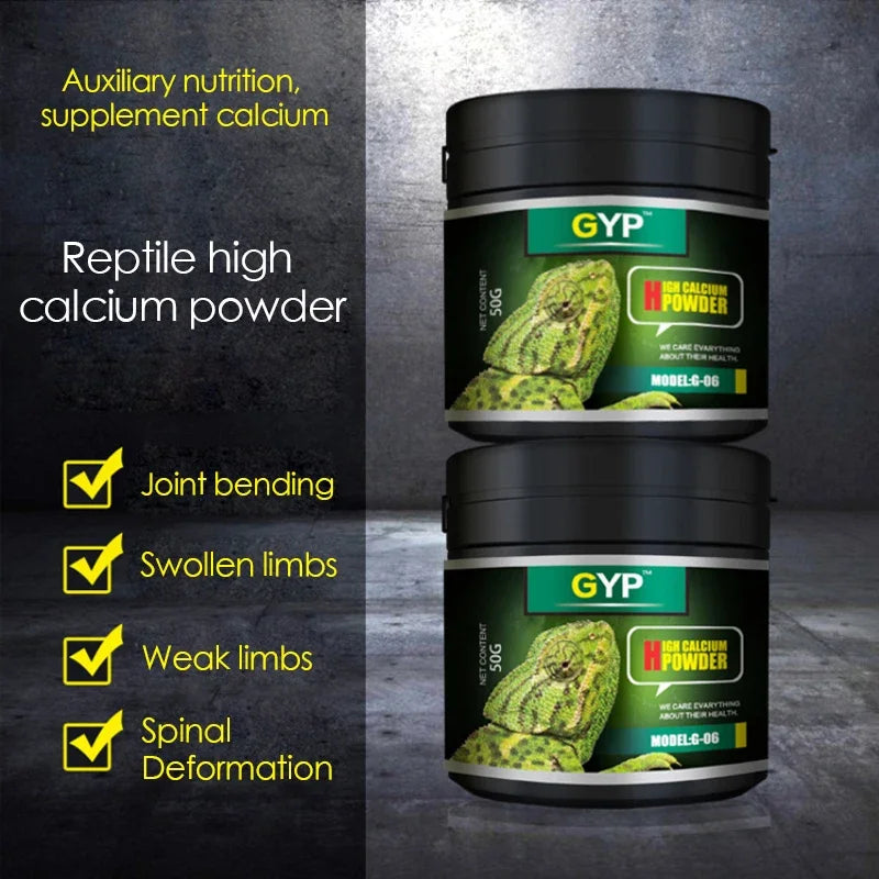 Poudre de Calcium pour Reptiles - Complément Alimentaire 50g