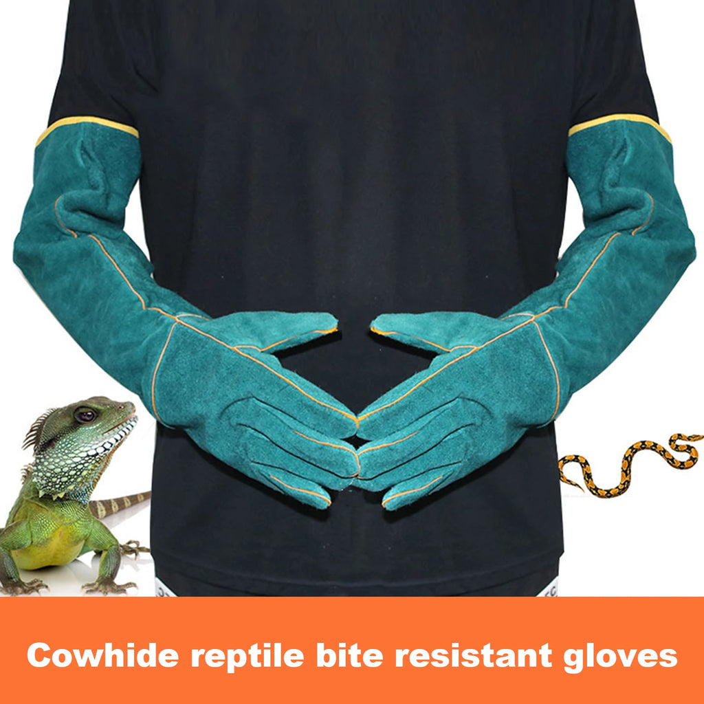 Gants de Manipulation Anti-Morsure en Cuir pour Reptiles & Animaux