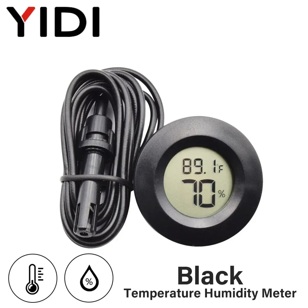 Thermomètre Hygromètre Digital LCD pour Terrarium - Mini Sonde Température &amp; Humidité
