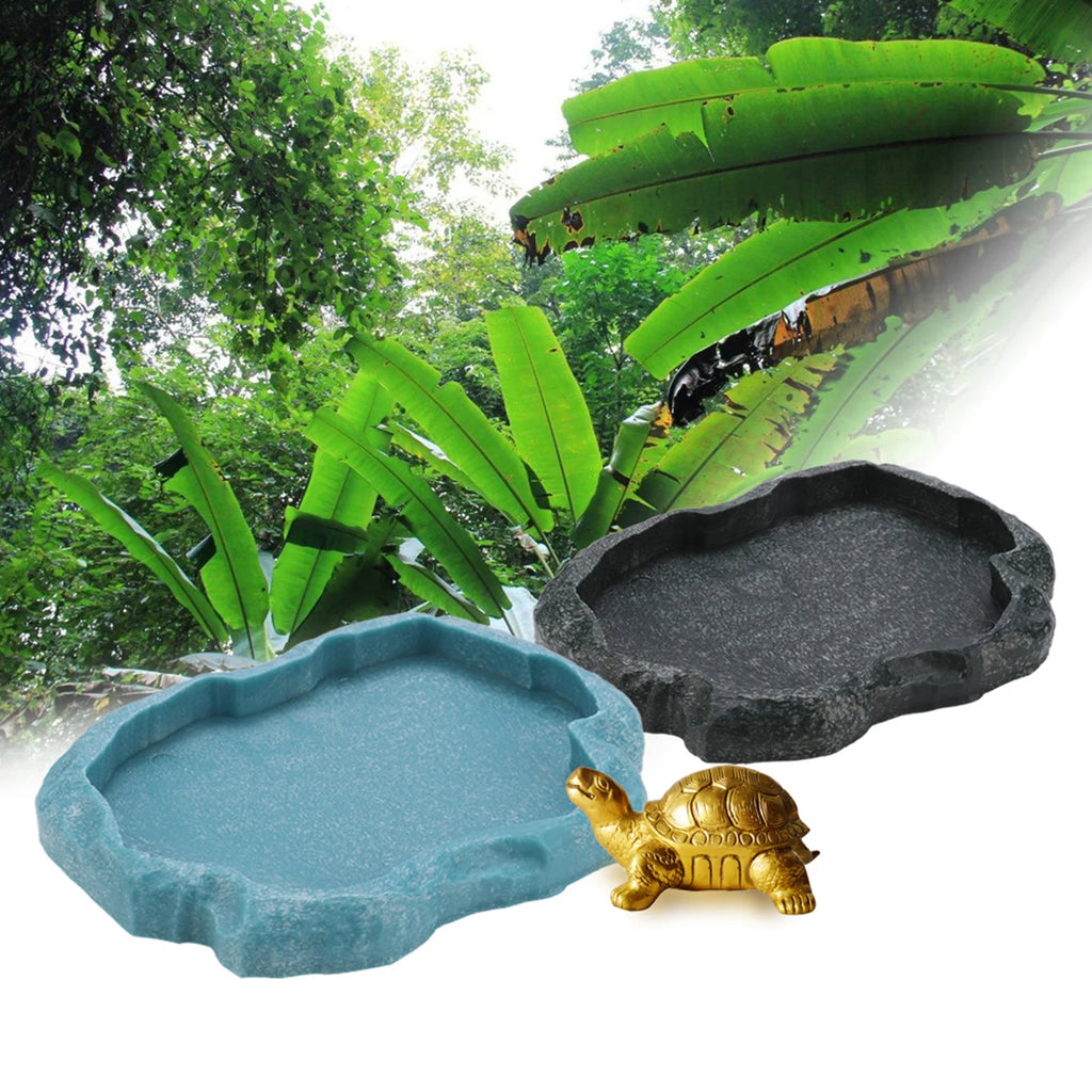 Gamelle Roche en Résine pour Reptile - Nourriture & Eau