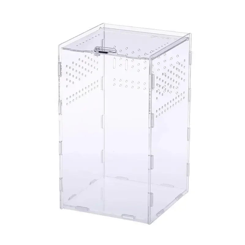 Terrarium Acrylique Transparent pour Élevage - Boîte d'Éclosion Reptiles &amp; Insectes