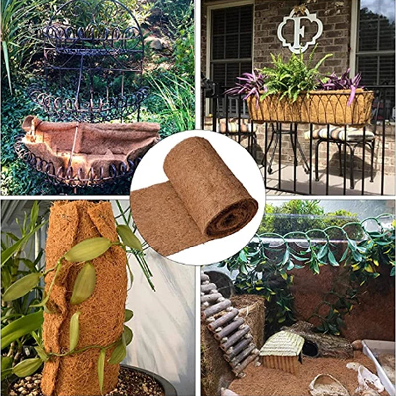 Tapis Substrat Fibre de Coco Naturelle pour Terrarium Reptile