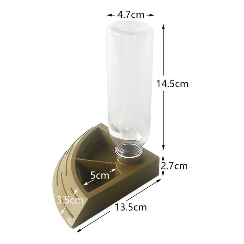 Distributeur Nourriture & Eau 2-en-1 pour Reptile - Coin de Terrarium